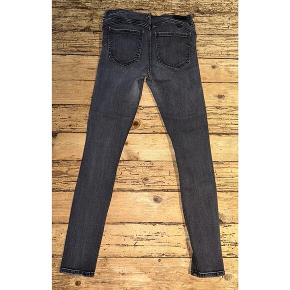Express Womens Size 6R Grey Dark Wash Stretch Perfect Lift Skinny Jeans - Picture 4 of 9